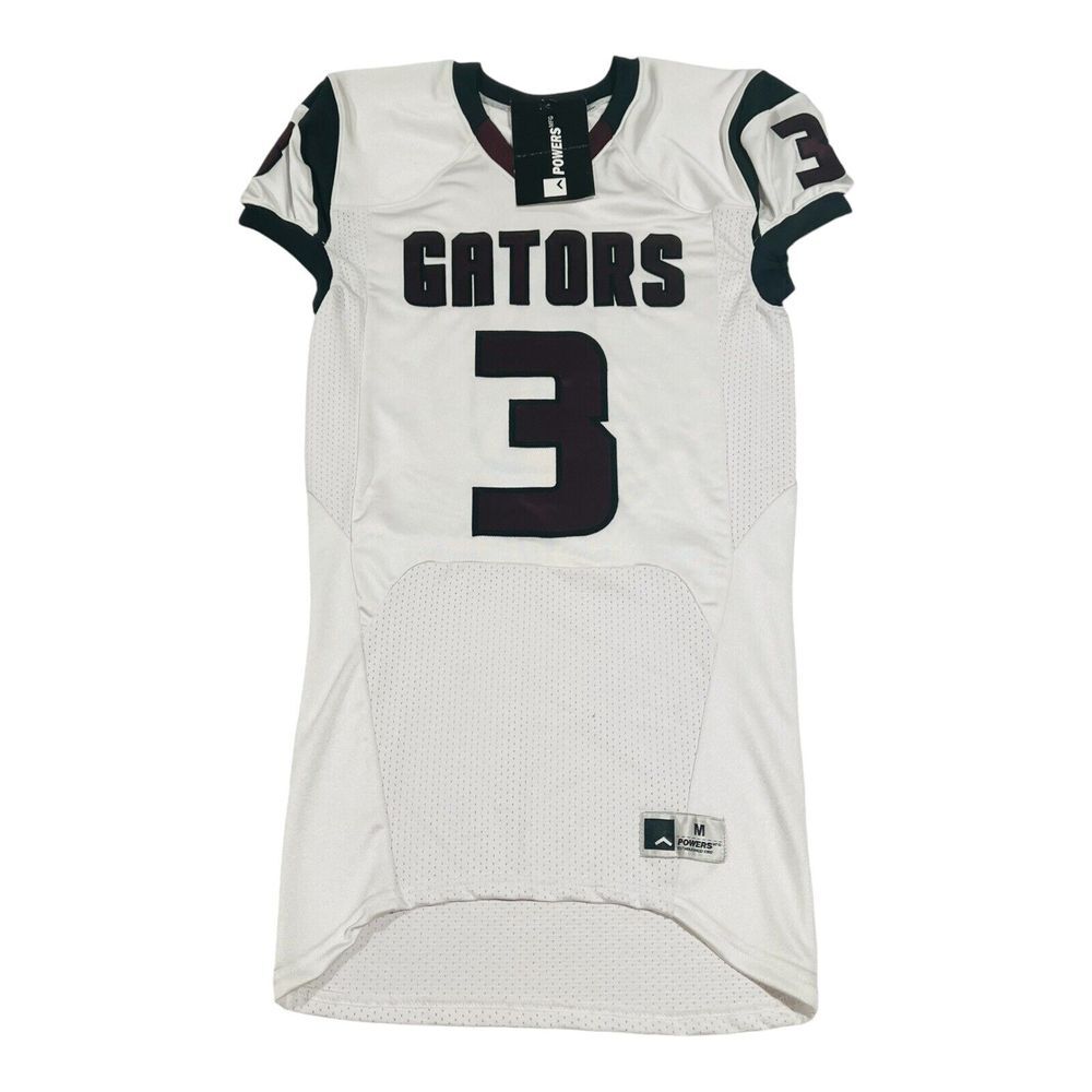 POWERS Brand Men's Gators Football‎ Game Jersey Size M White Authentic NWT